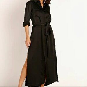 Stillwater Darian Shirt Dress - Black